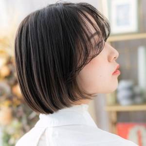  丸みシルエットボブ 