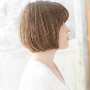  まとまり感ミルクティボブ 