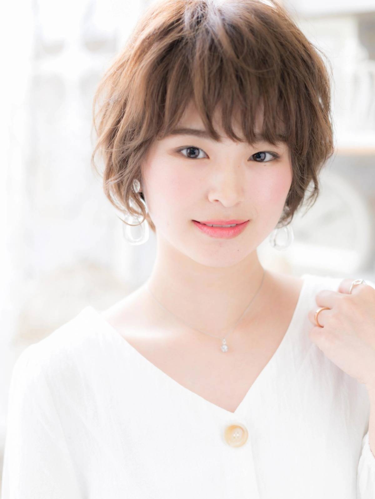 大人可愛いゆるふわショート