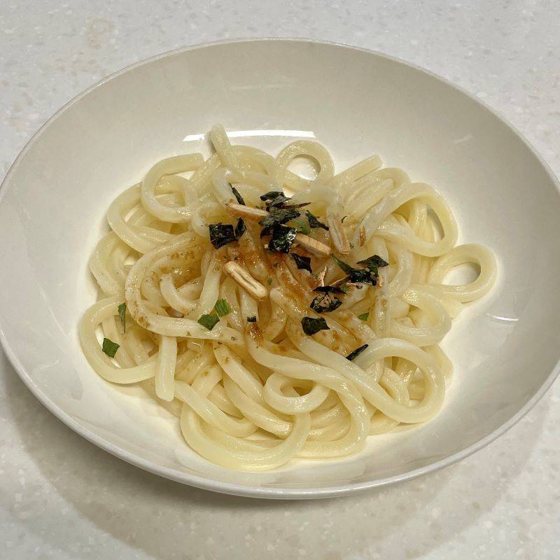 永谷園公式の「釜玉うどん」のレシピ