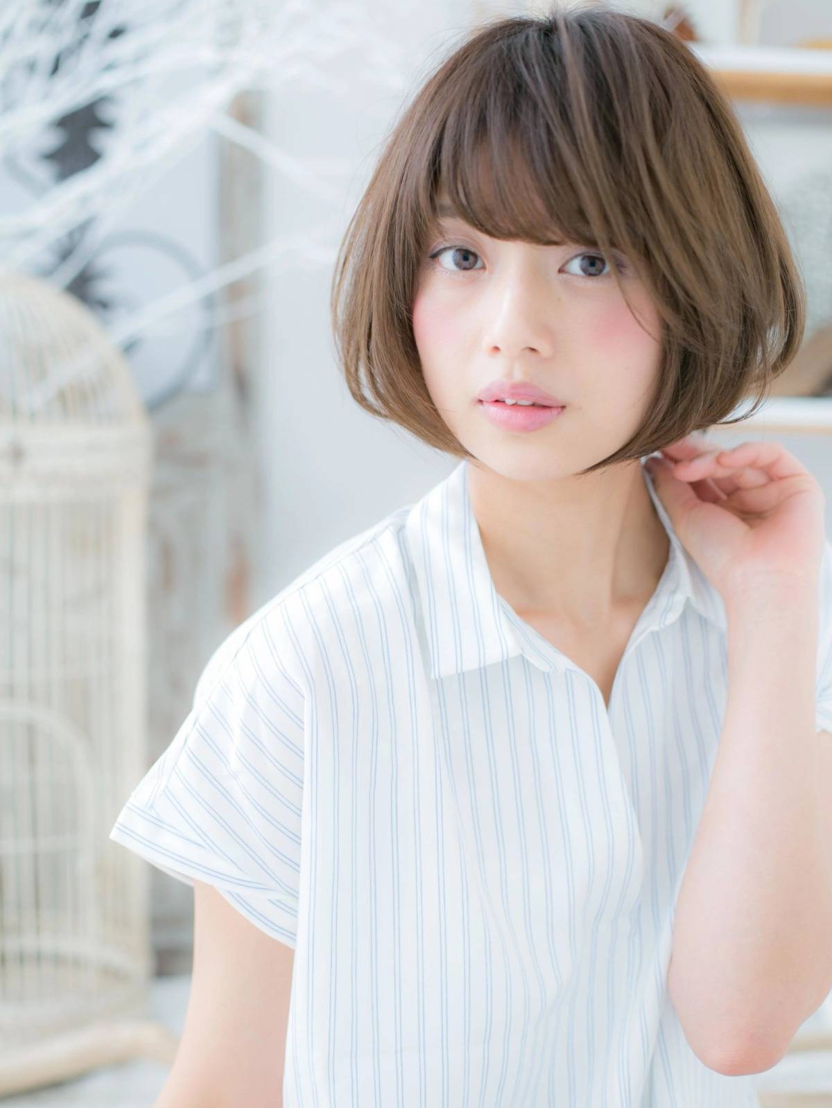 シンプルひし形ボブ