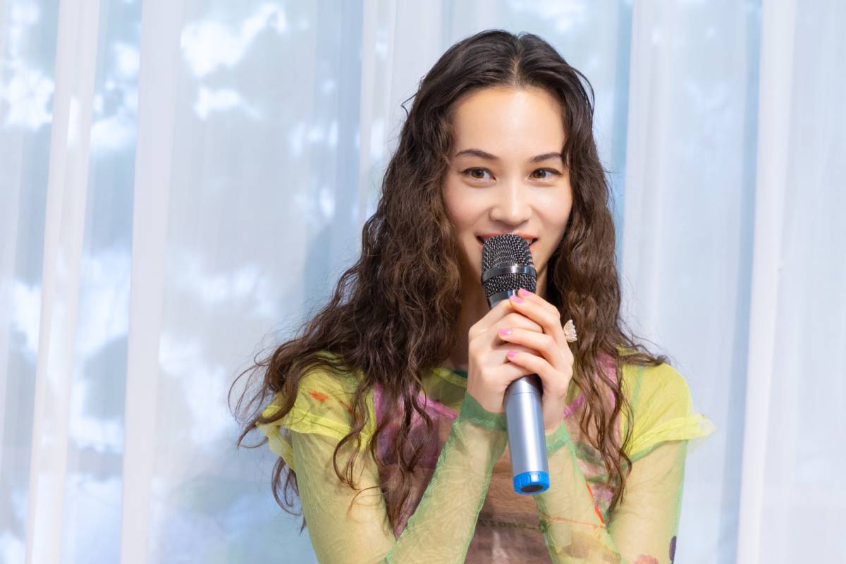 irohaイベントに登壇する水原希子さん