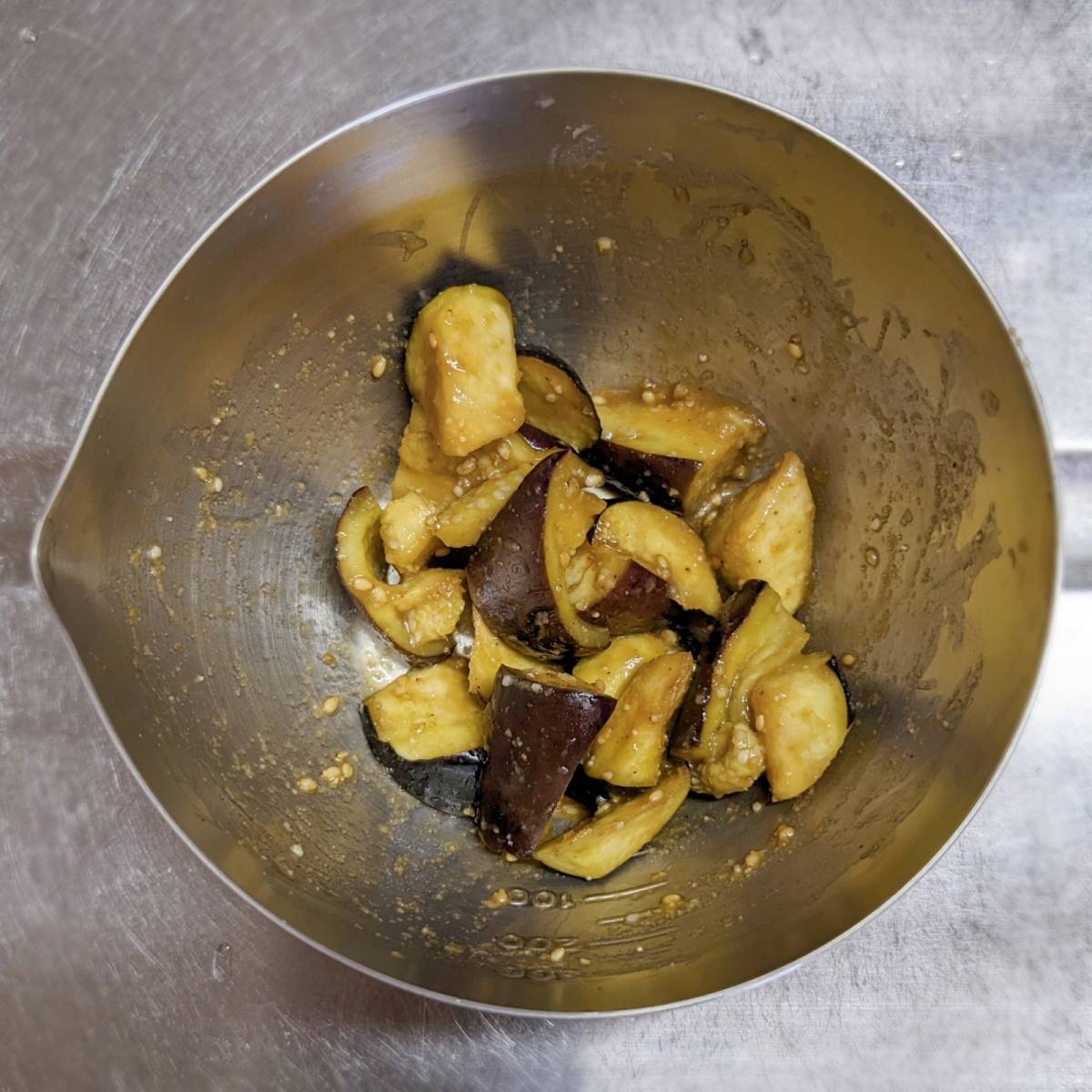 JAグループ公式の「蒸し茄子の簡単ゴマダレあえ」のレシピ