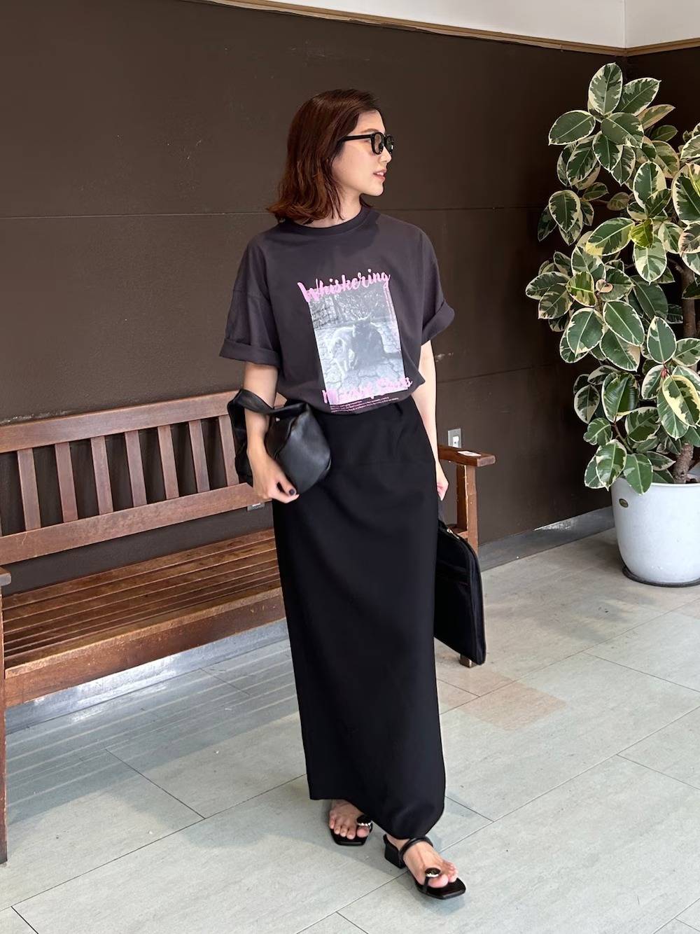 プリントTシャツを合わせる♪