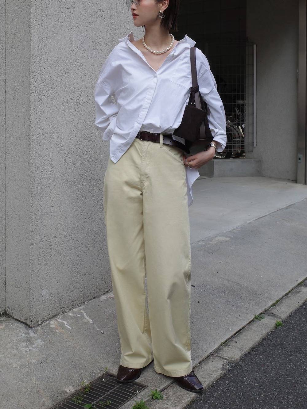 抜き襟で着る！