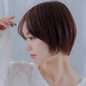  まとまり感丸みショート 