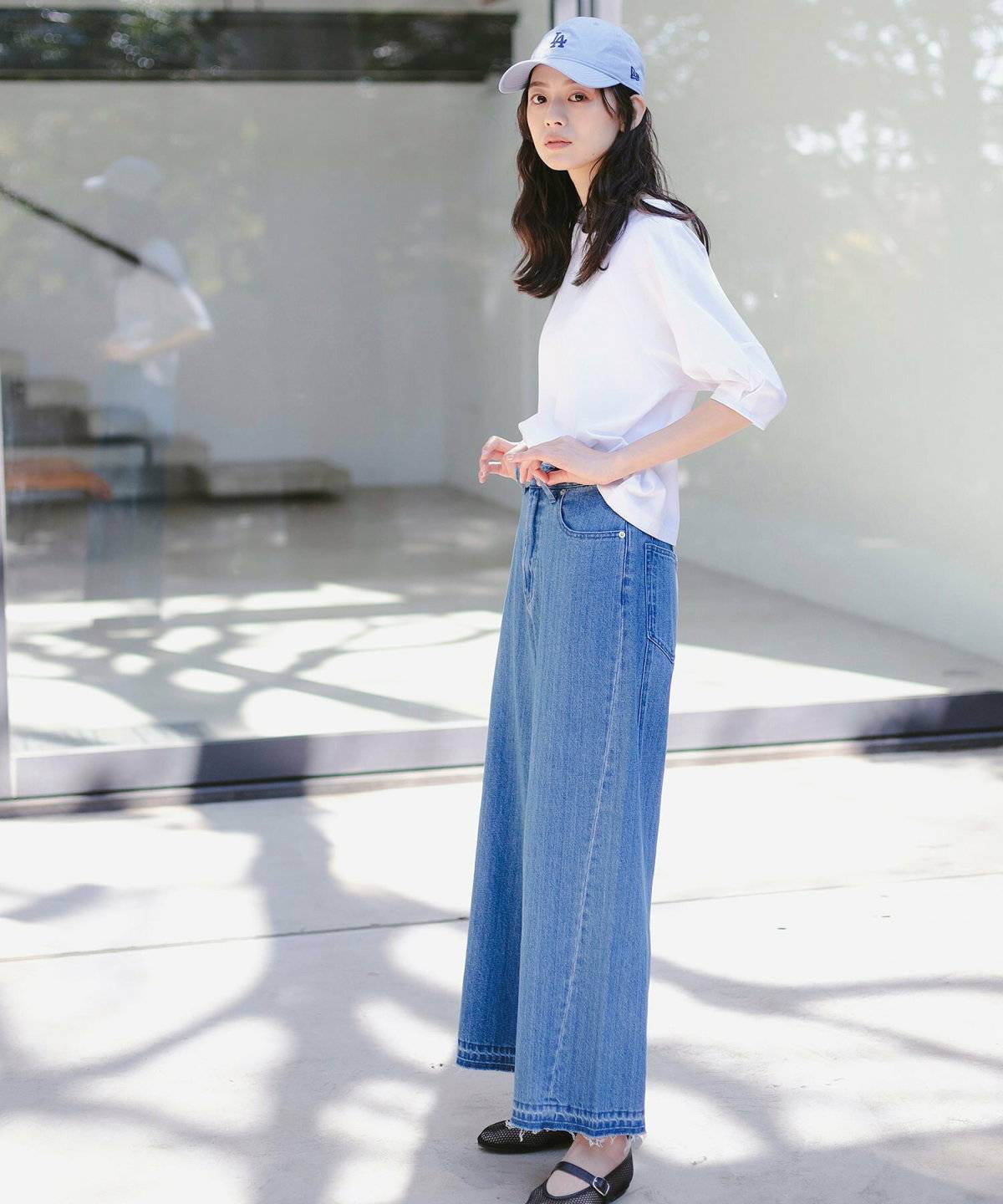 B:MING LIFE STORE by BEAMS(ビーミング ライフストア バイ ビームス) 綿麻 デニム パンツ