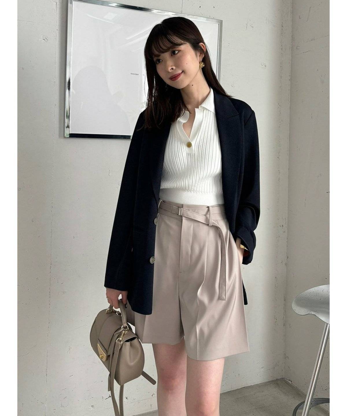 FRAY I.D(フレイ アイディー) ダブルサテンショートパンツ