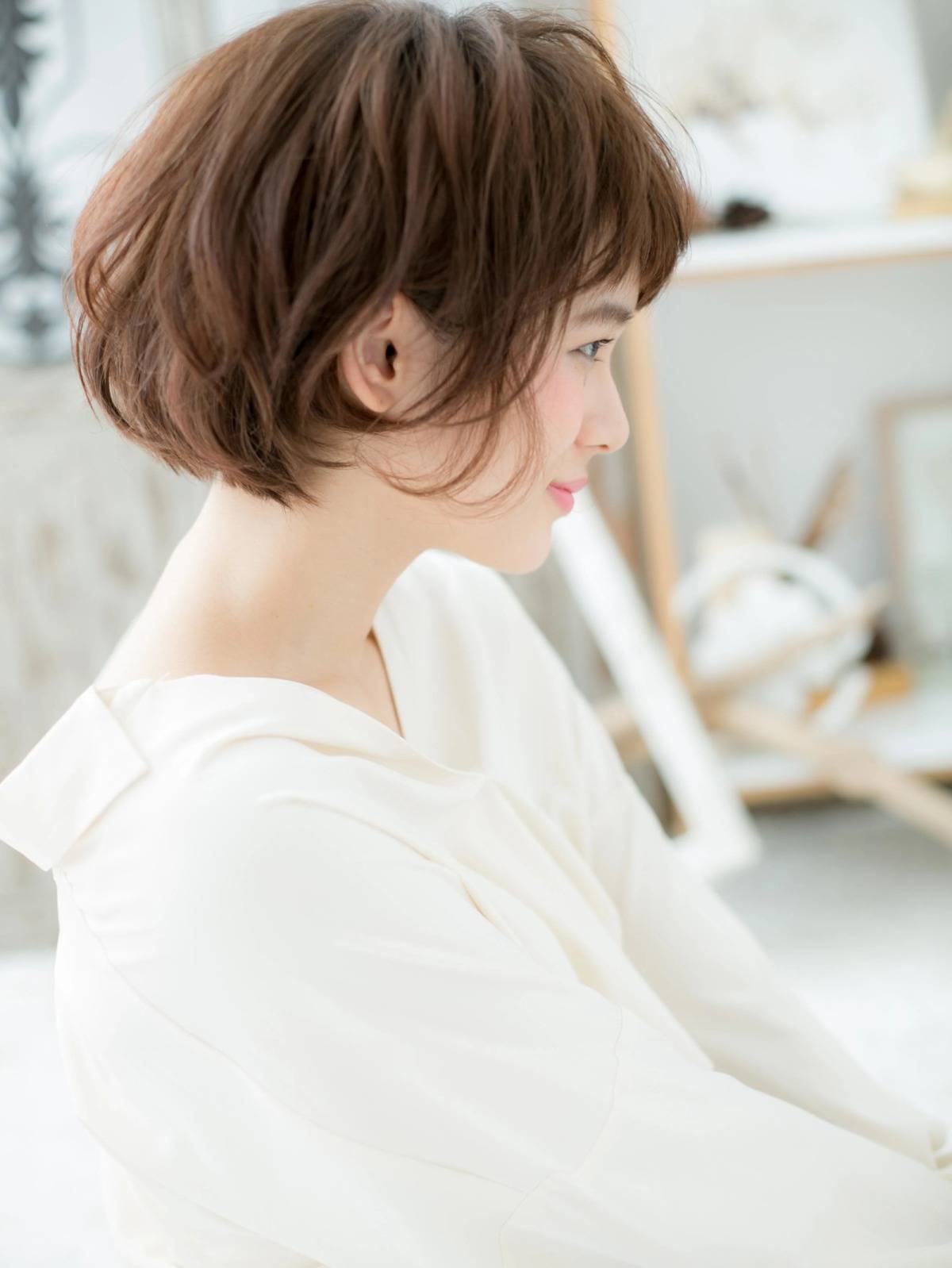大人可愛いゆるふわショート