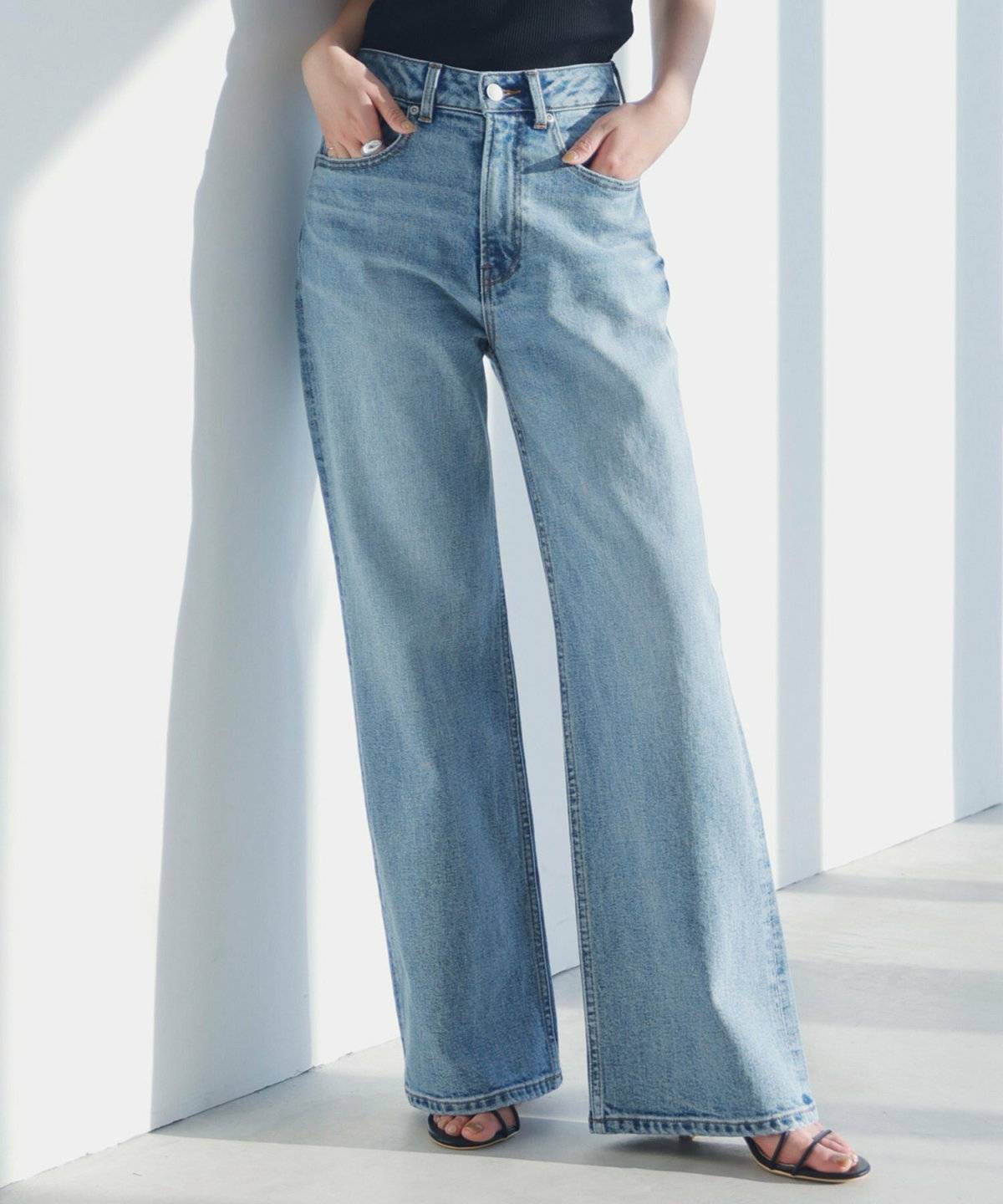 anuans(アニュアンス) Wide leg denim