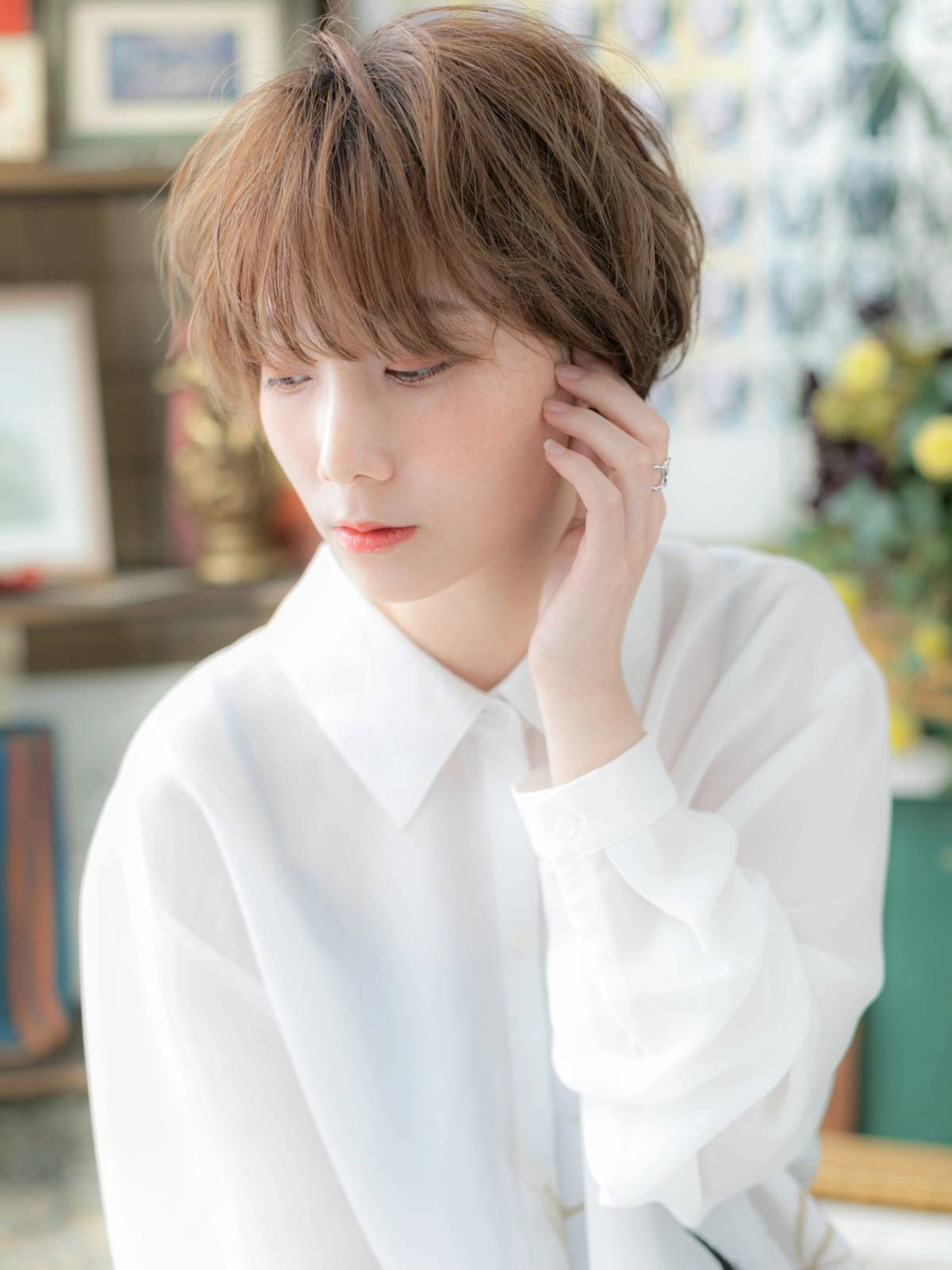 フェザーバングのレイヤーショート