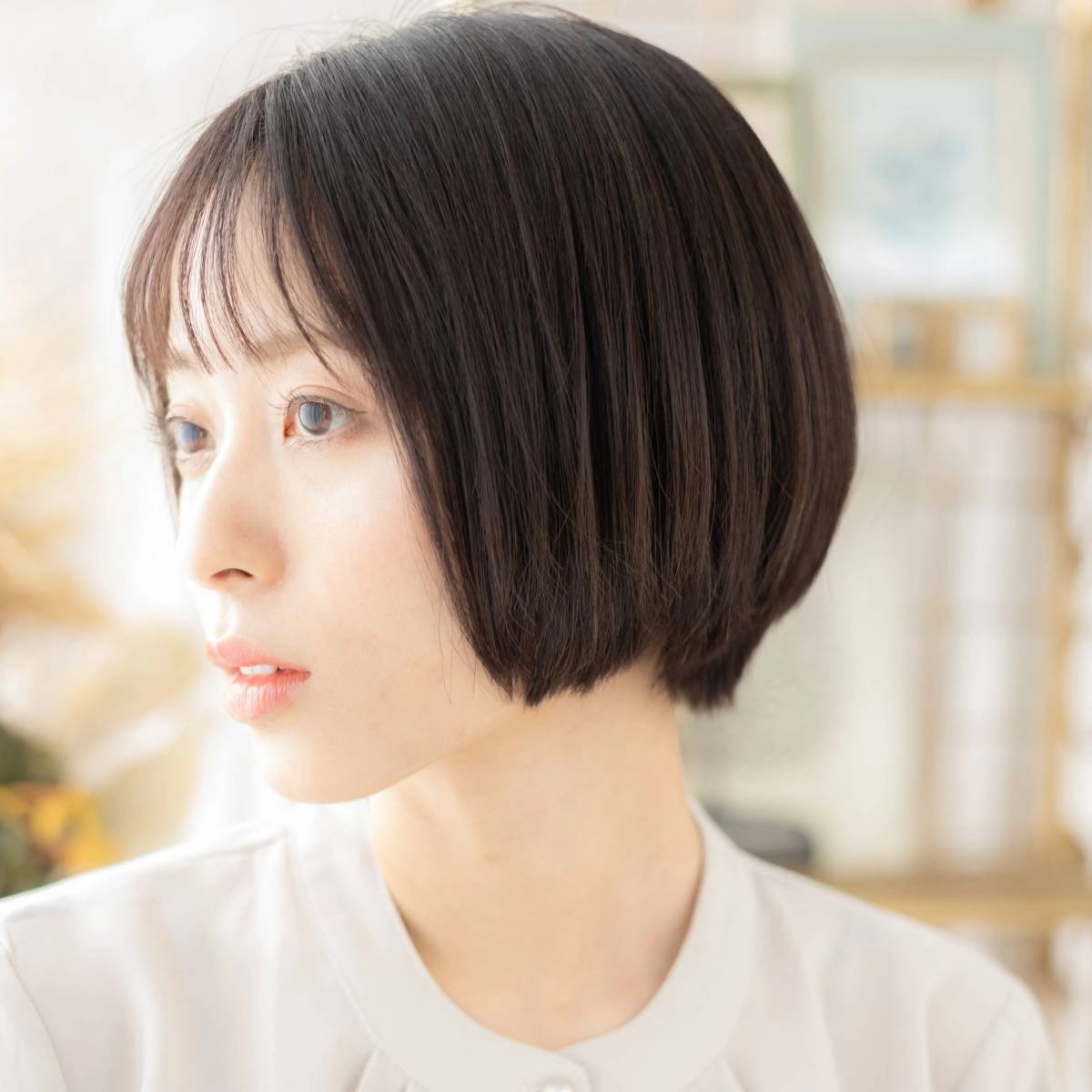 シースルーバングのまとまりショート