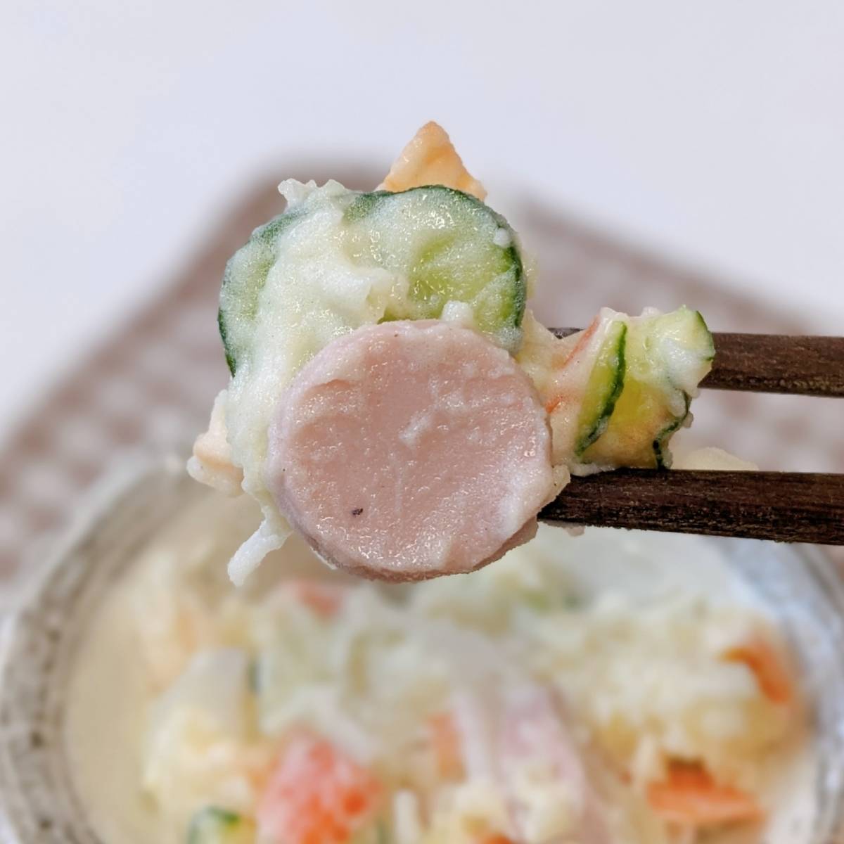 JAグループ公式の「お魚ソーセージのポテトサラダ」のレシピ