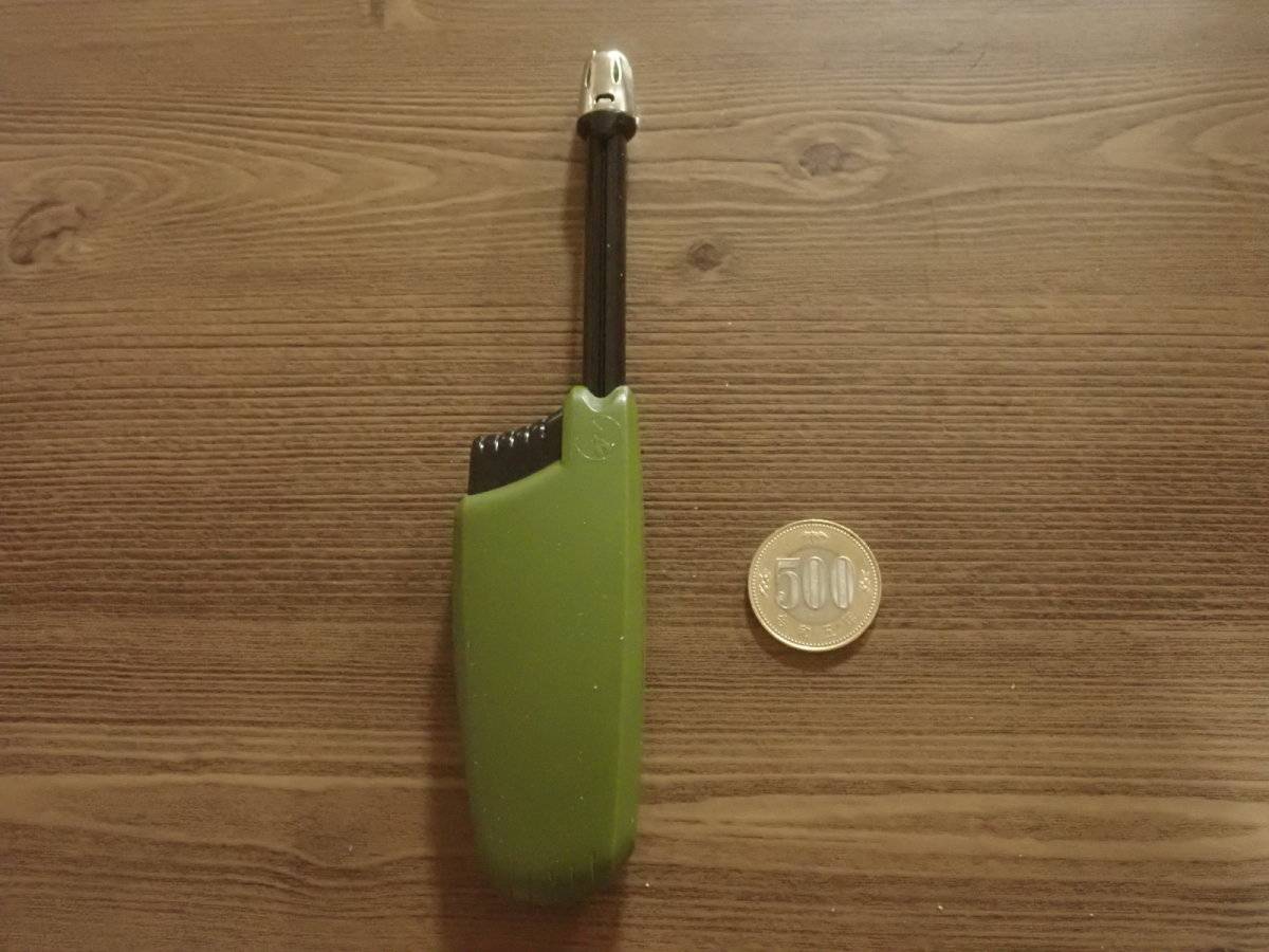 ダイソーの5段階伸縮着火ライター(CR対応)