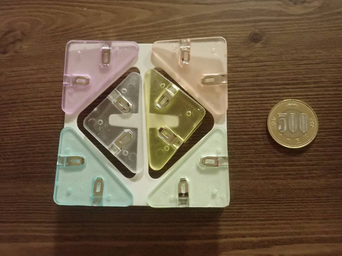 ダイソーのコーナークリップ 6P