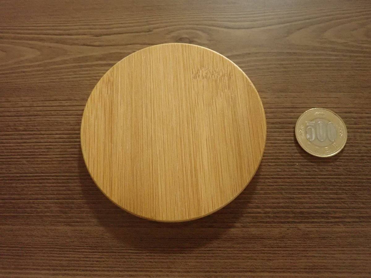 ダイソーのバンブーコースター(丸型)