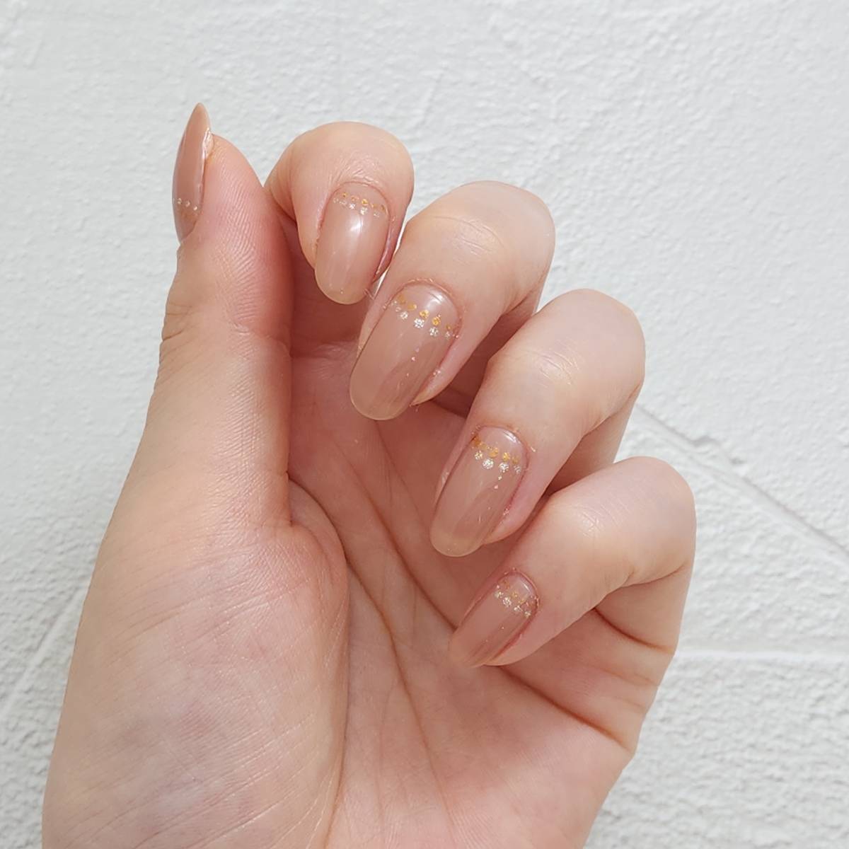 ドットの逆フレンチネイル