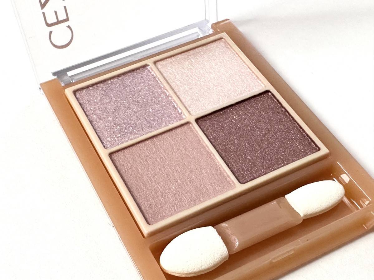 ベージュトーンアイシャドウ　05ライラックベージュ　アップ画像