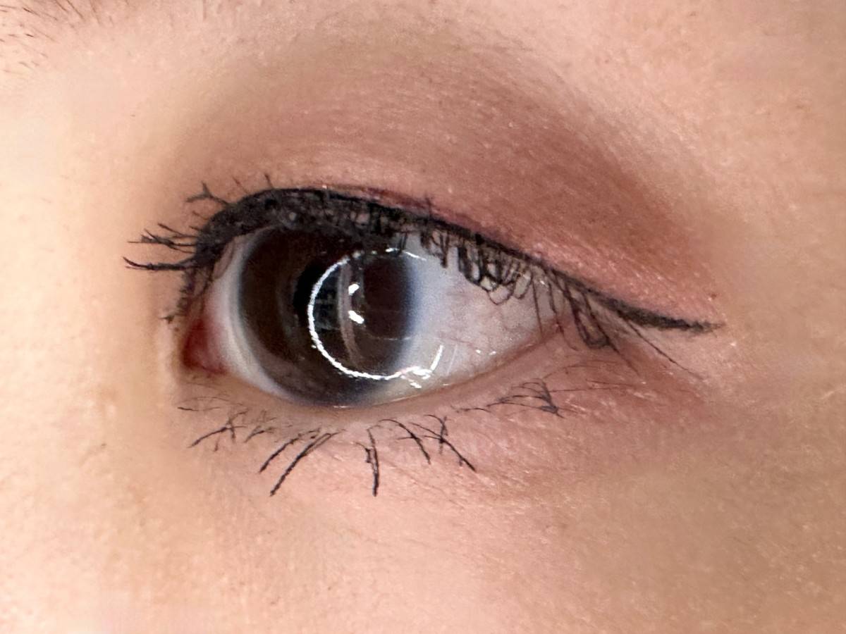 ベージュトーンアイシャドウ　05ライラックベージュ　3色でメイクした時の仕上がりイメージ