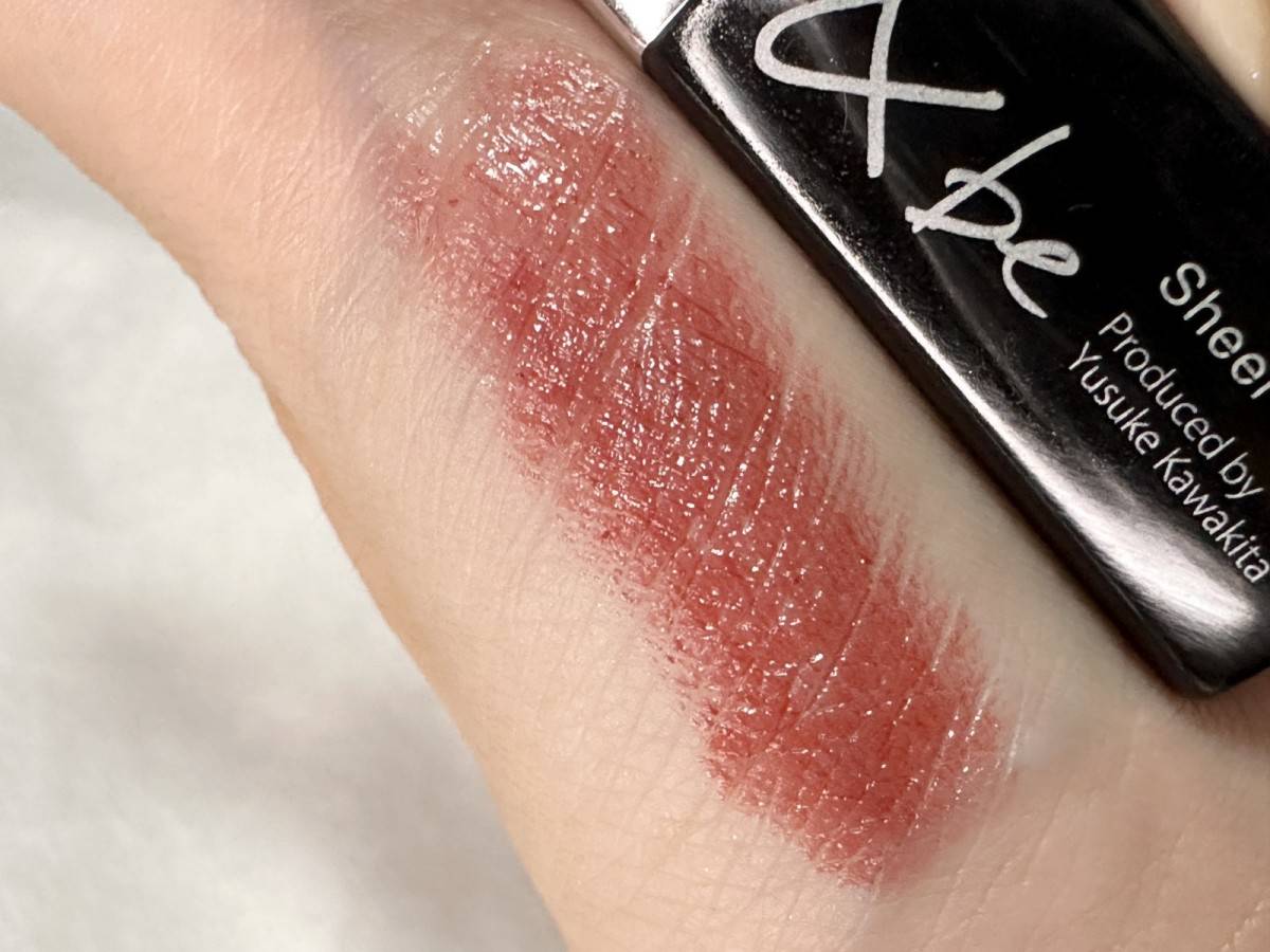 &be　シアーリップ　ブリック　スウォッチ画像