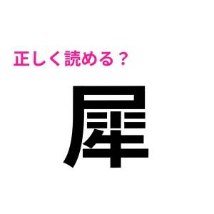 はい、もう降参です。「犀」の正しい読み方教えて！【読めたらスゴい漢字】