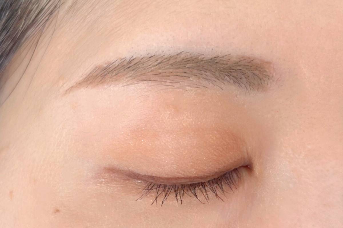 CEZANNE 超細芯アイブロウの仕上がりイメージ