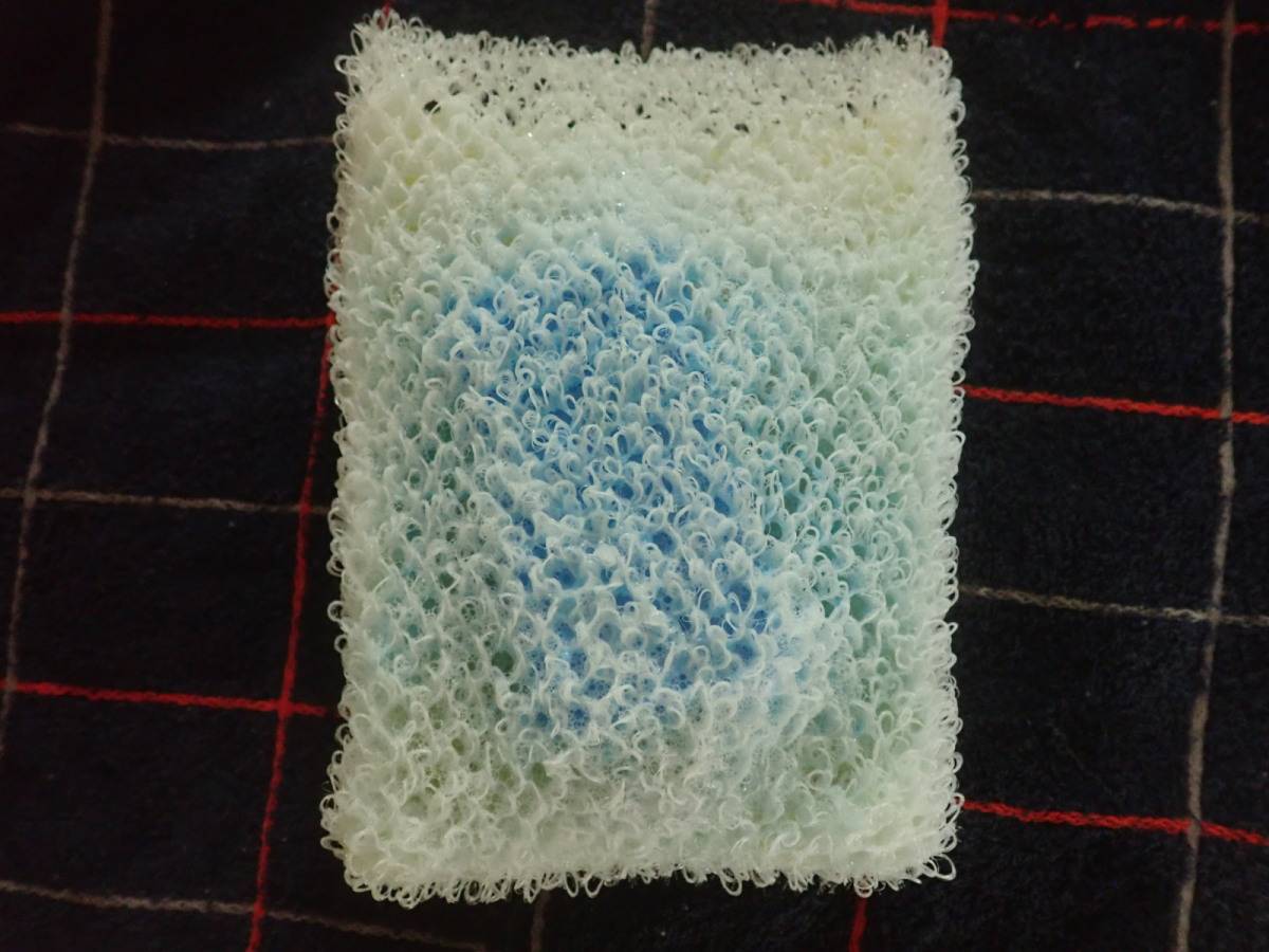 ダイソーの石けん用スポンジ