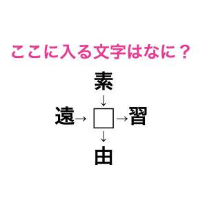 即答できた人、相当優秀なタイプです。□に入る漢字はなに？【漢字穴埋めクイズ】