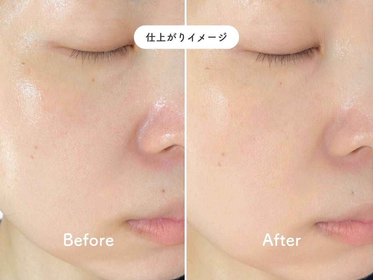 メイベリン SPステイ ルミマット リキッドファンデーションの仕上がり