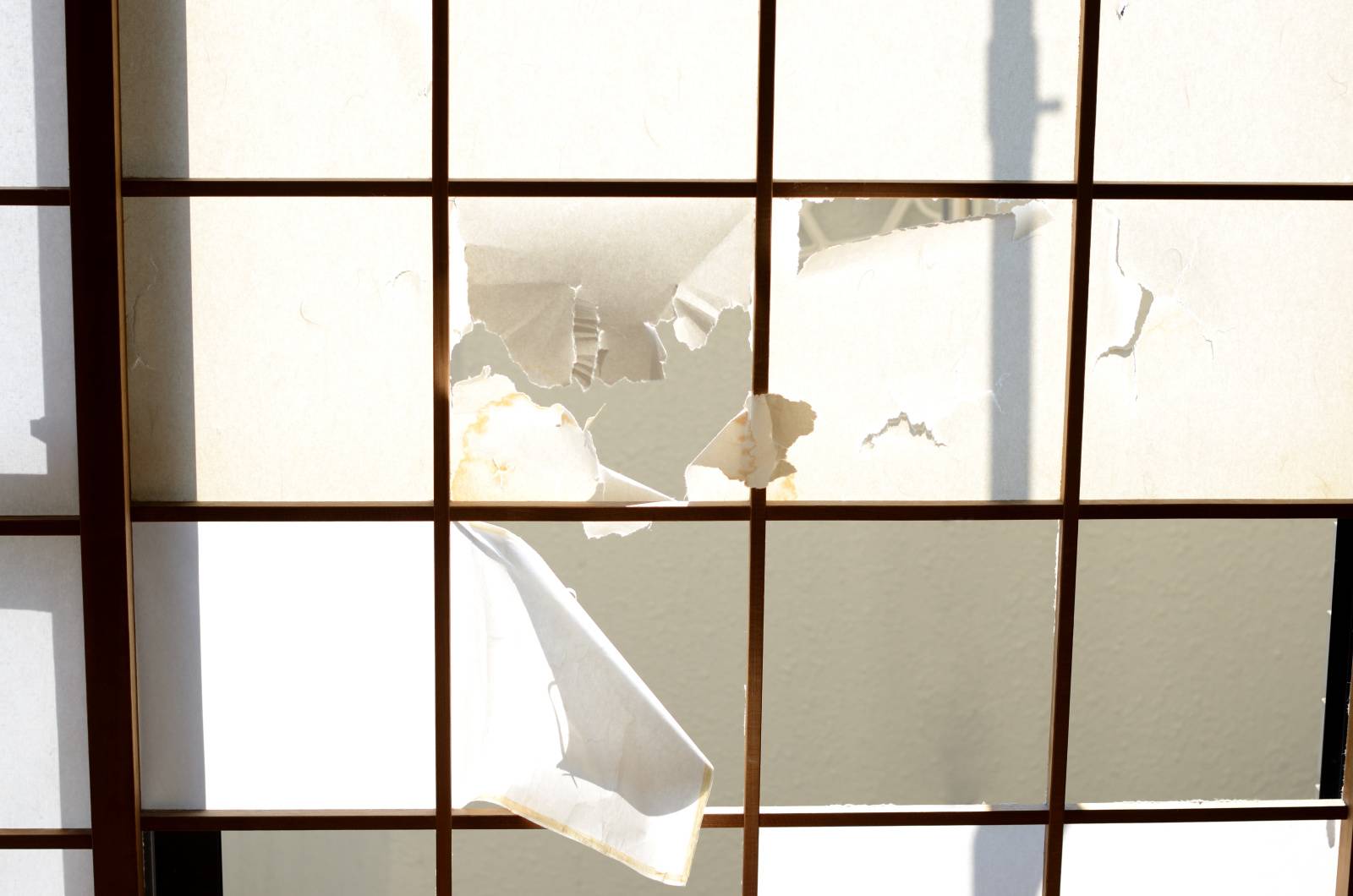 和室　運を逃す　アイテム　障子や襖　破れた