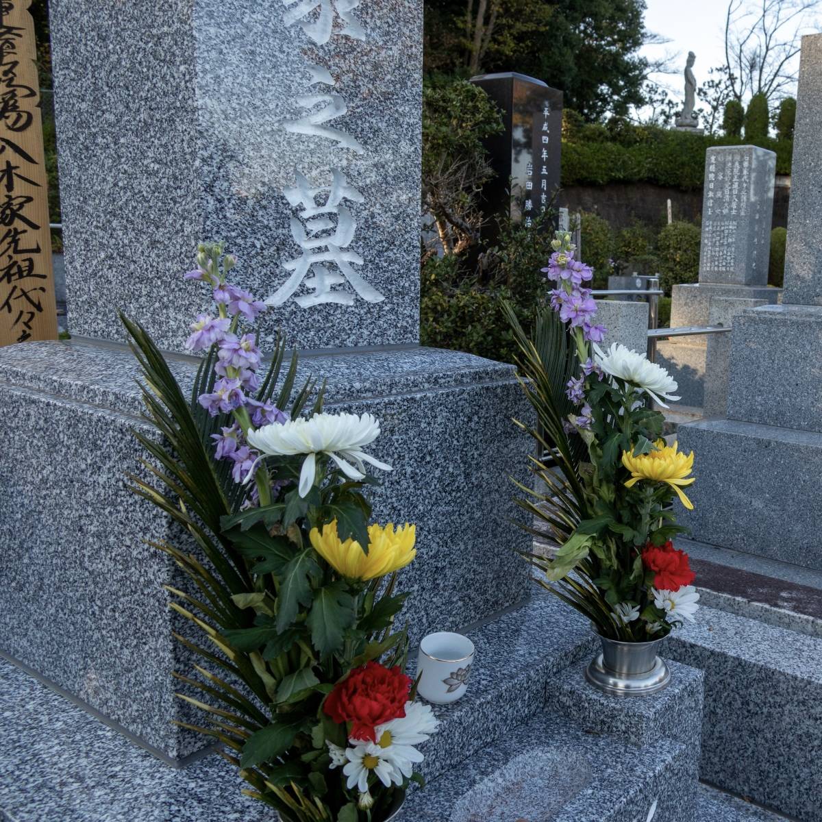 お墓の花