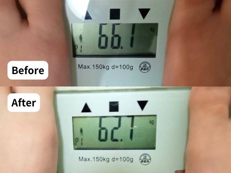 4MOONダイエット体重