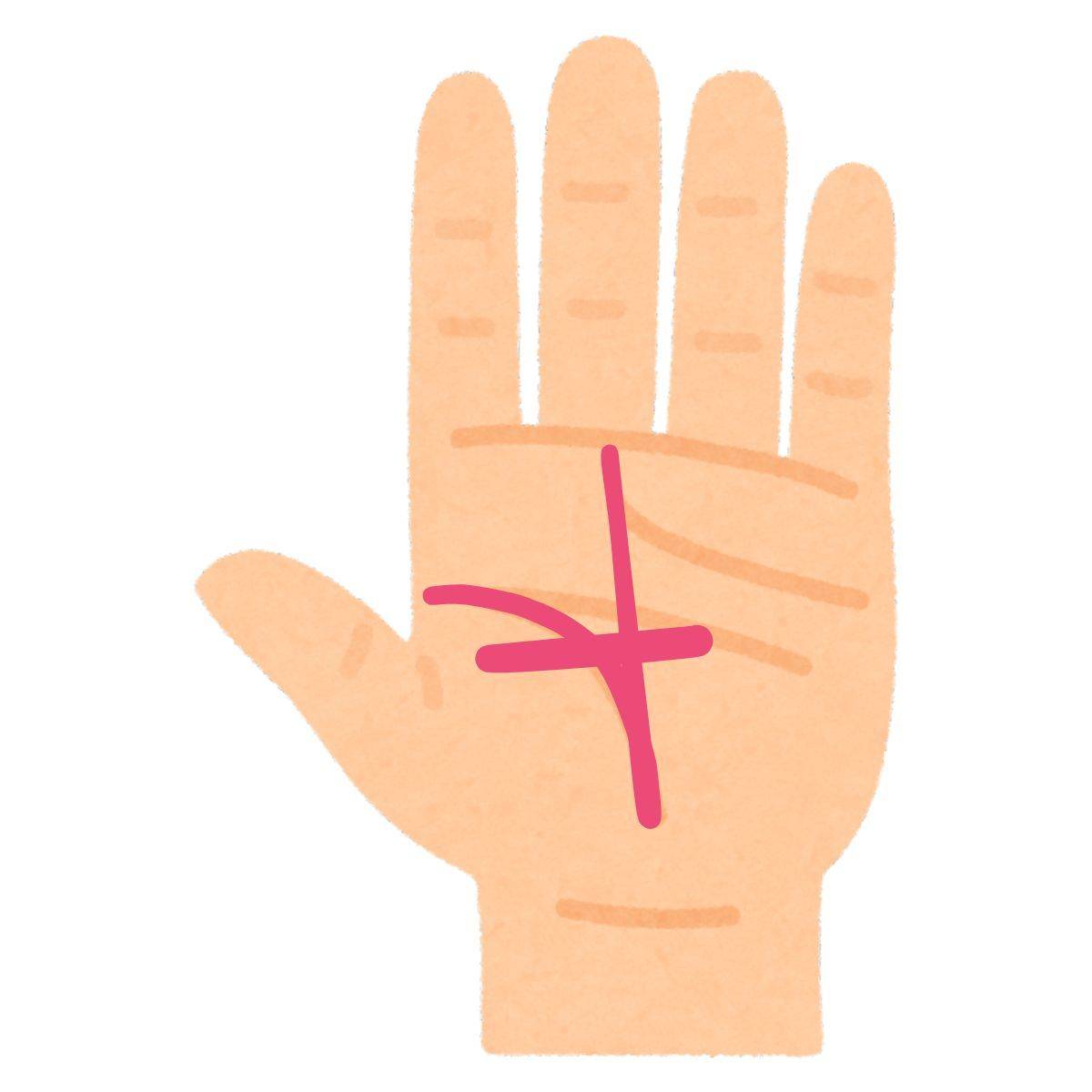 生命線と運命線を横切る線