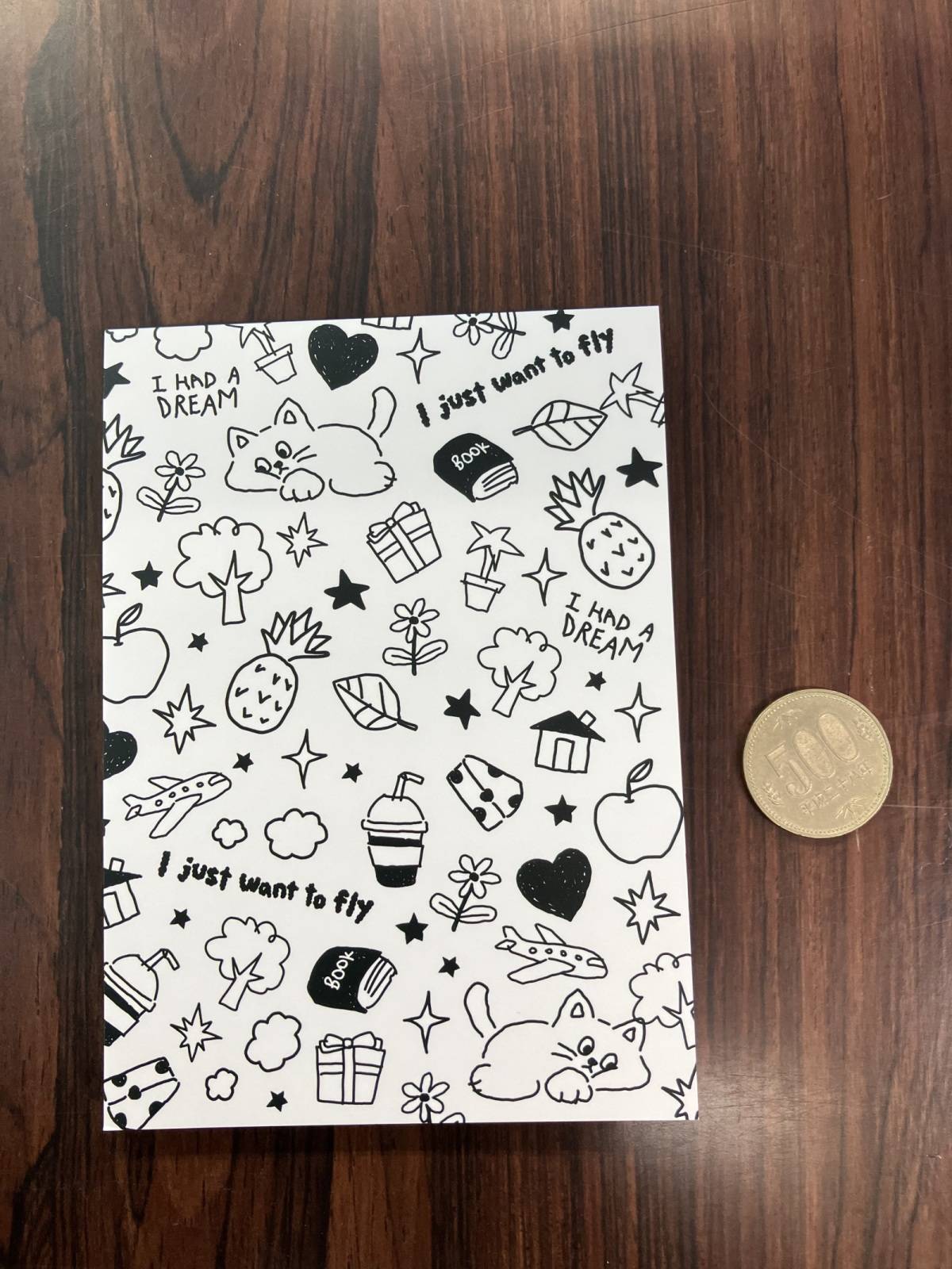 ダイソーのメモ(韓国スタイルドローイング、80枚)