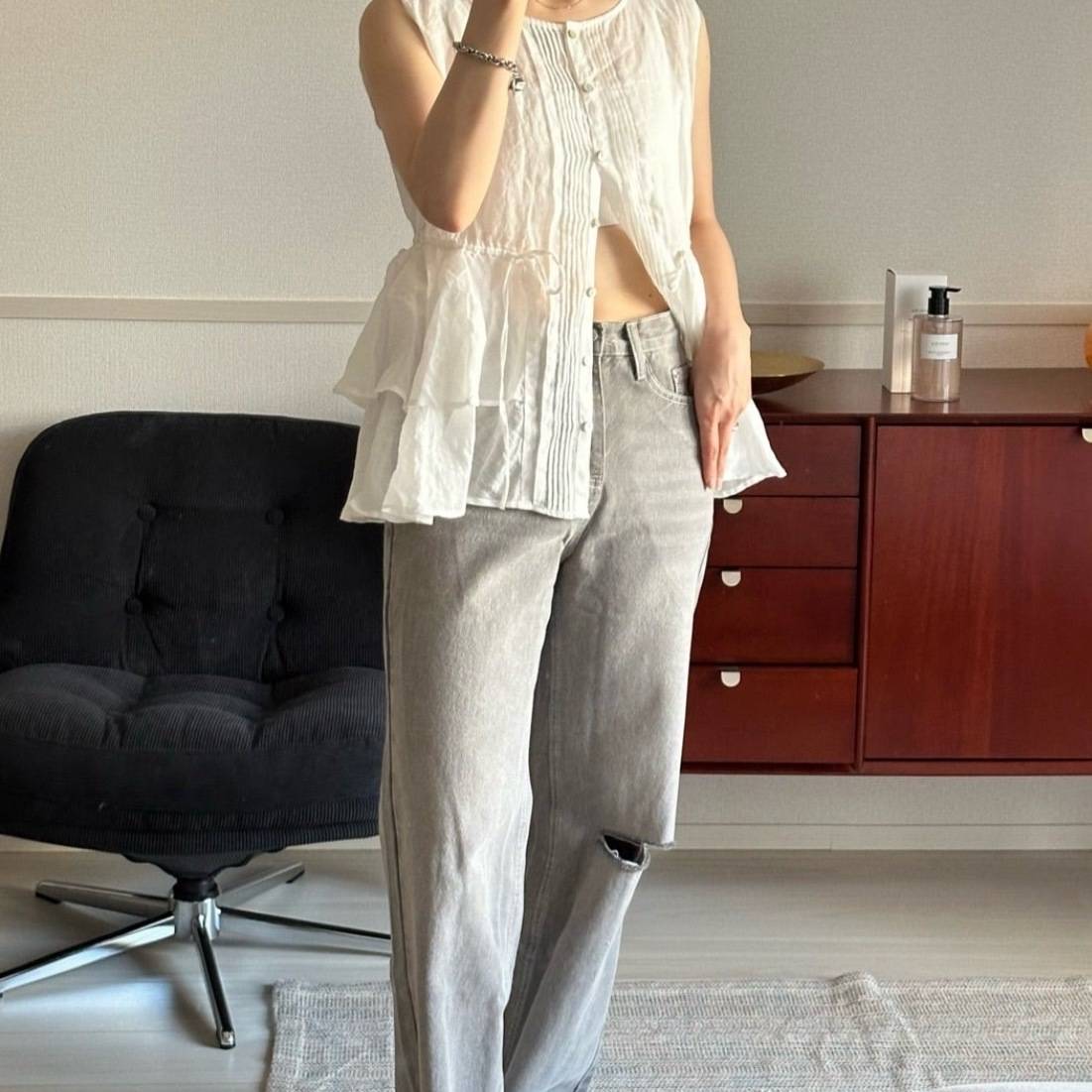 シンプルなのにこなれて見える♡大人可愛いが叶う夏のデニムコーデ