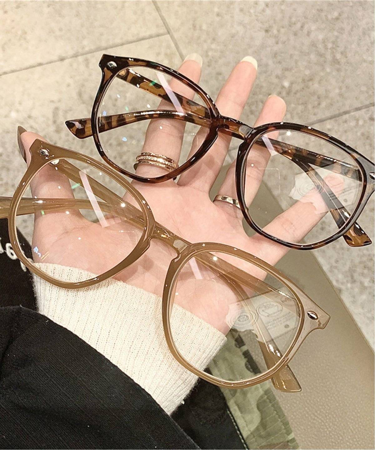 HALEY PESCA(ヘーリースピカ) シンプル ウェリントン型 フレームメガネ