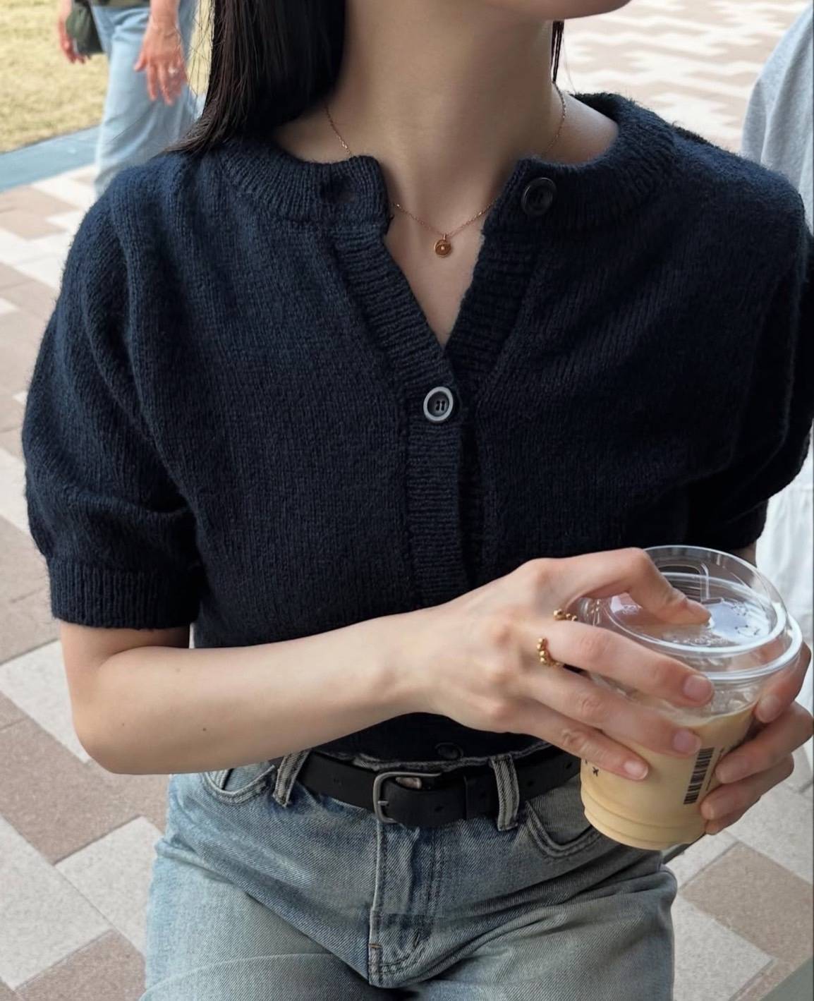 ハーフスリーブサマーニット