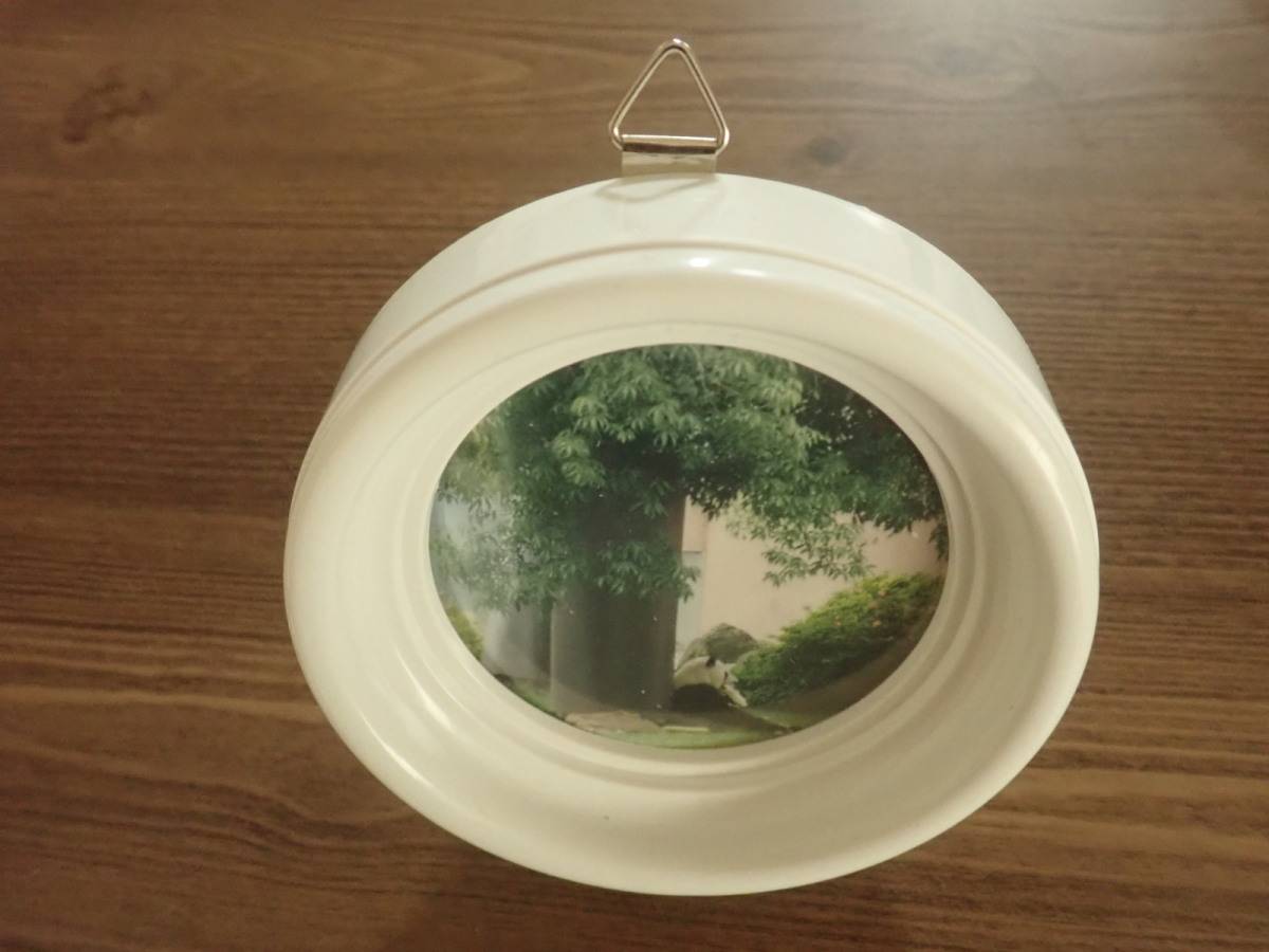 ダイソーの丸型フレーム(ホワイト、ブラック)