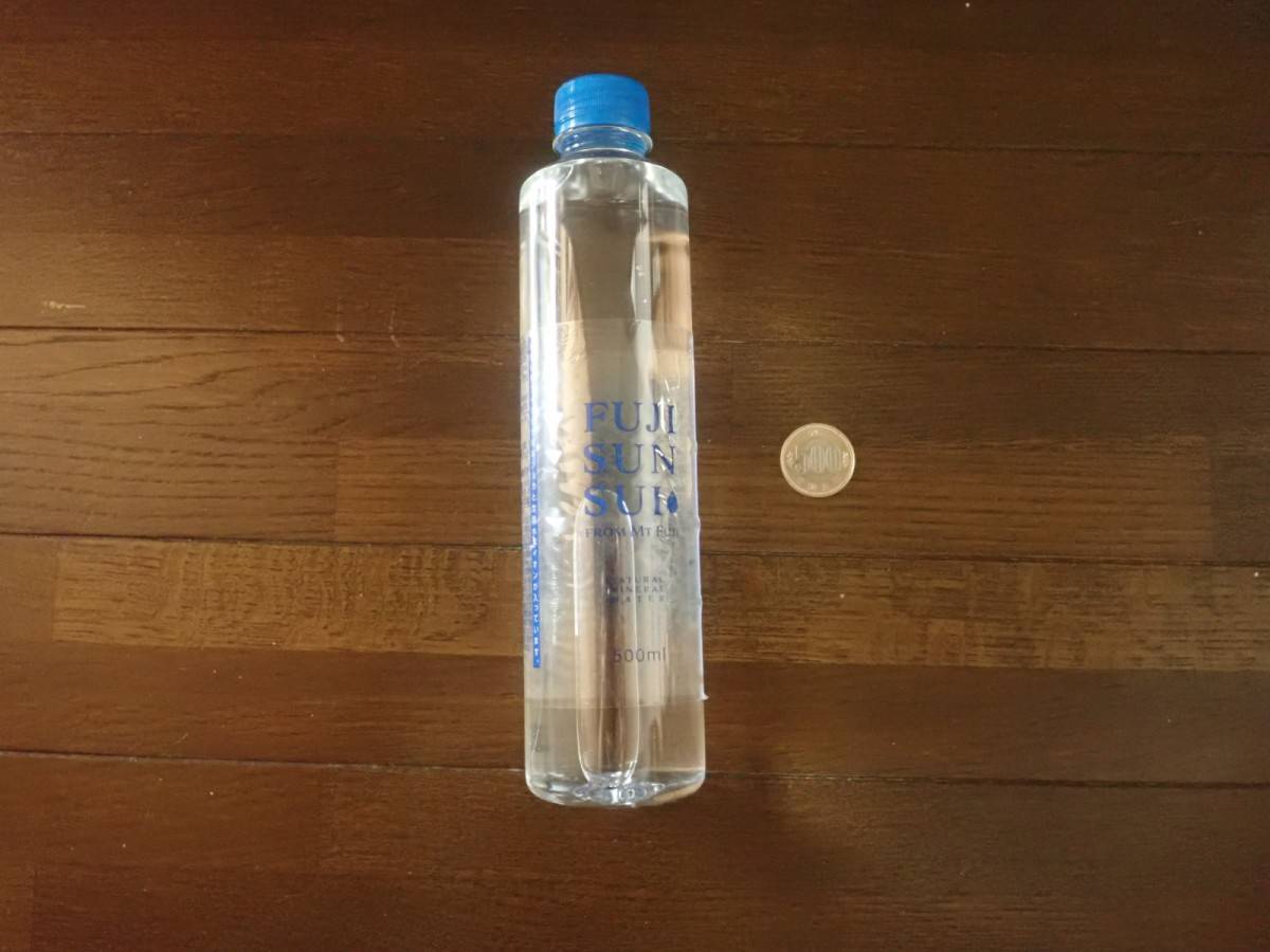 ダイソーの富士の源水 FUJI SUN SUI 500ml