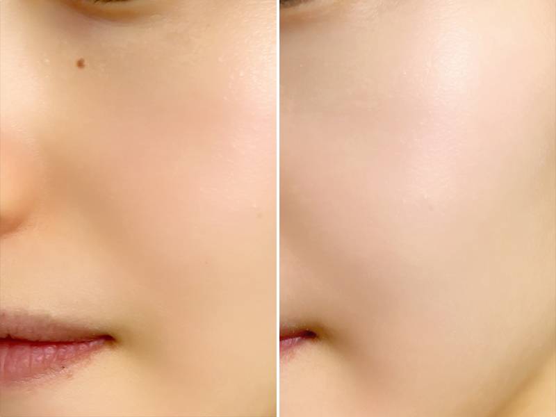 アリィーカラーチューニングUVを塗った肌