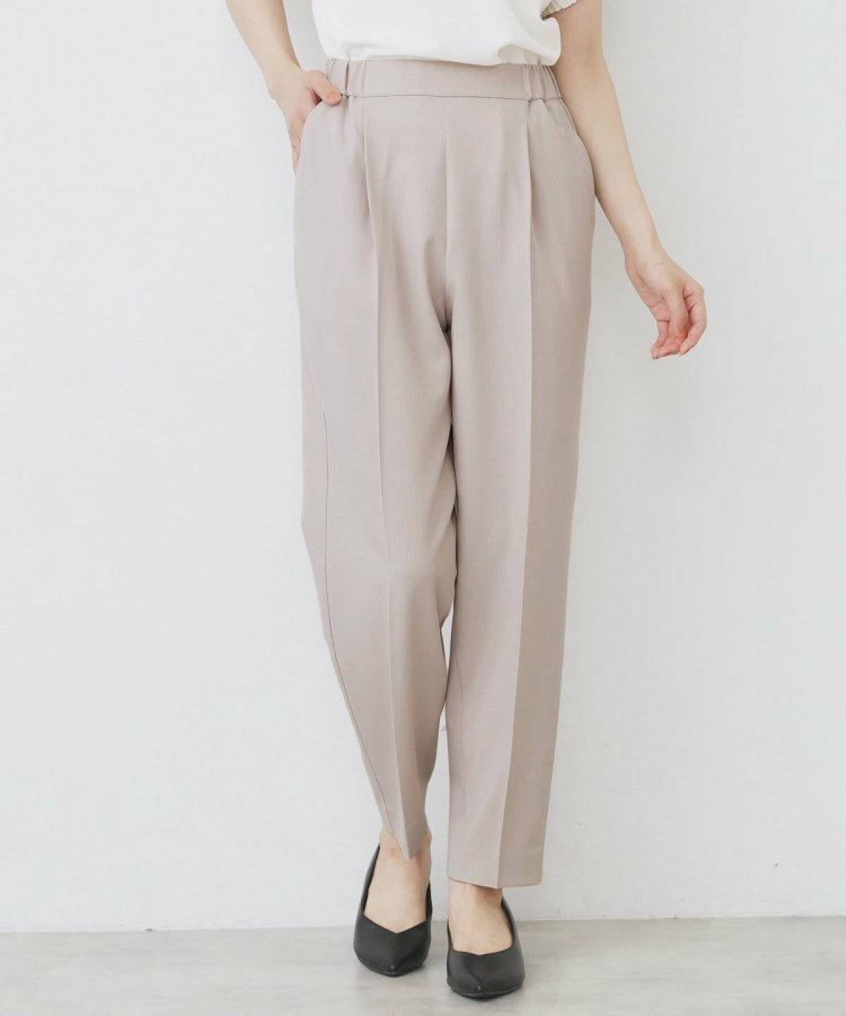 index(インデックス) ラメピンストライプイージーテーパードパンツ