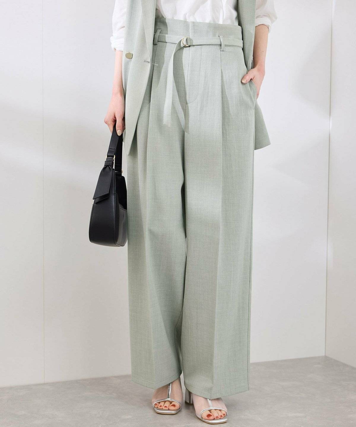 ROPE' PICNIC(ロペピクニック) 【抗菌防臭・接触冷感・UVカット】カナパハイウエストパンツ