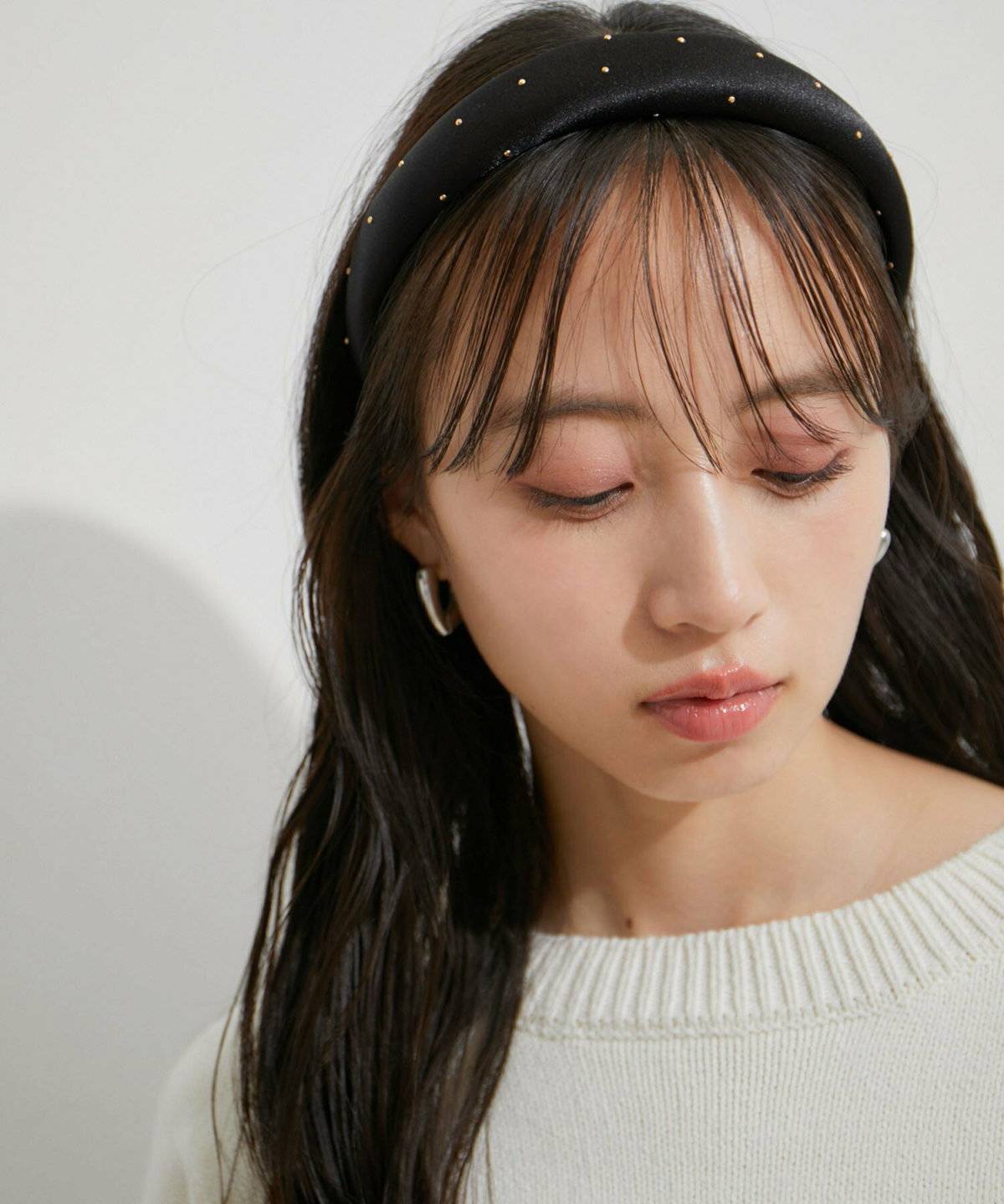 VIS(ビス) メタルドットサテンカチューシャ