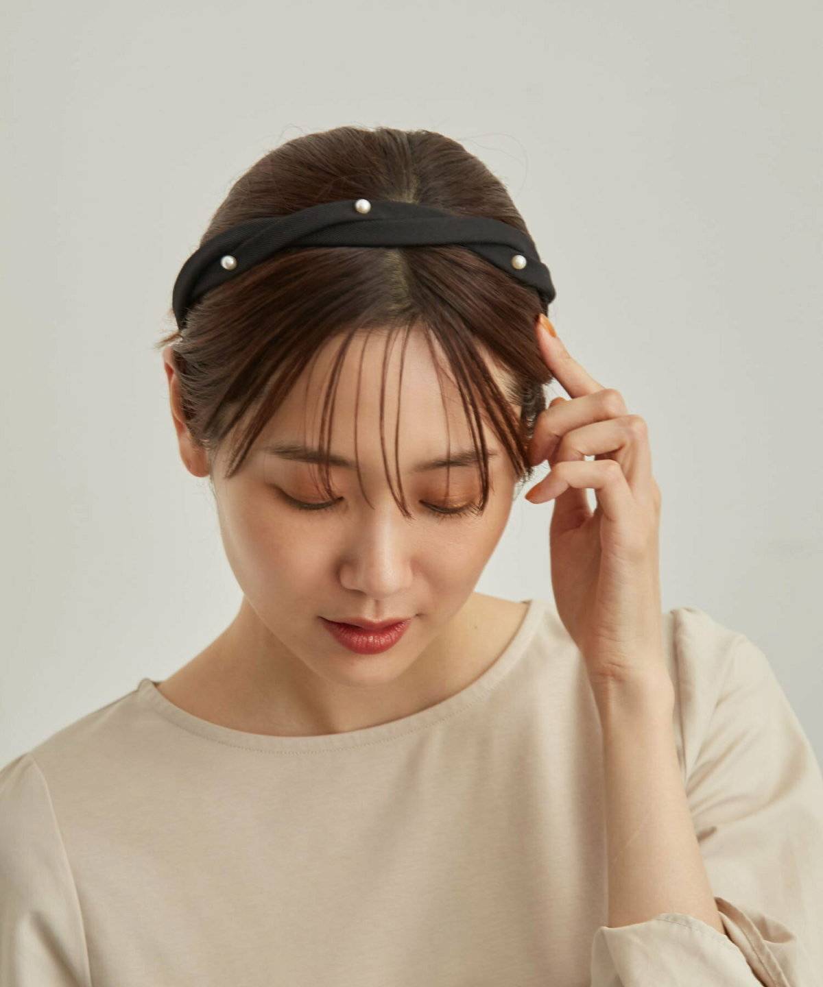 ROPE' PICNIC(ロペピクニック) パールポイントツイストカチューシャ