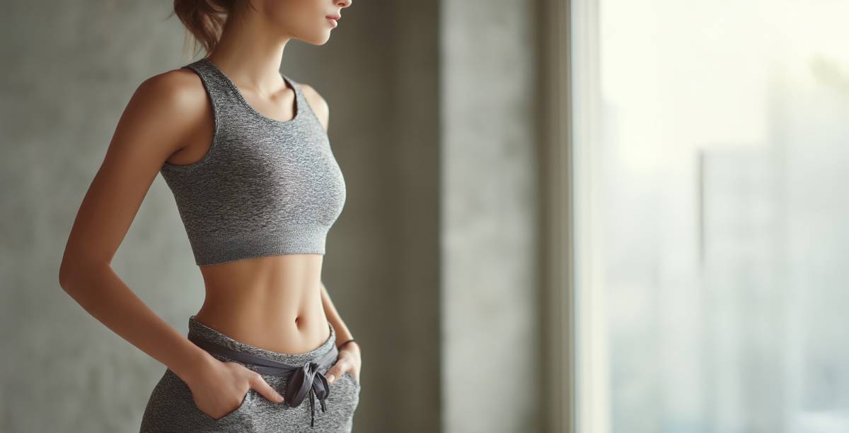 細い骨格ウェーブの女性