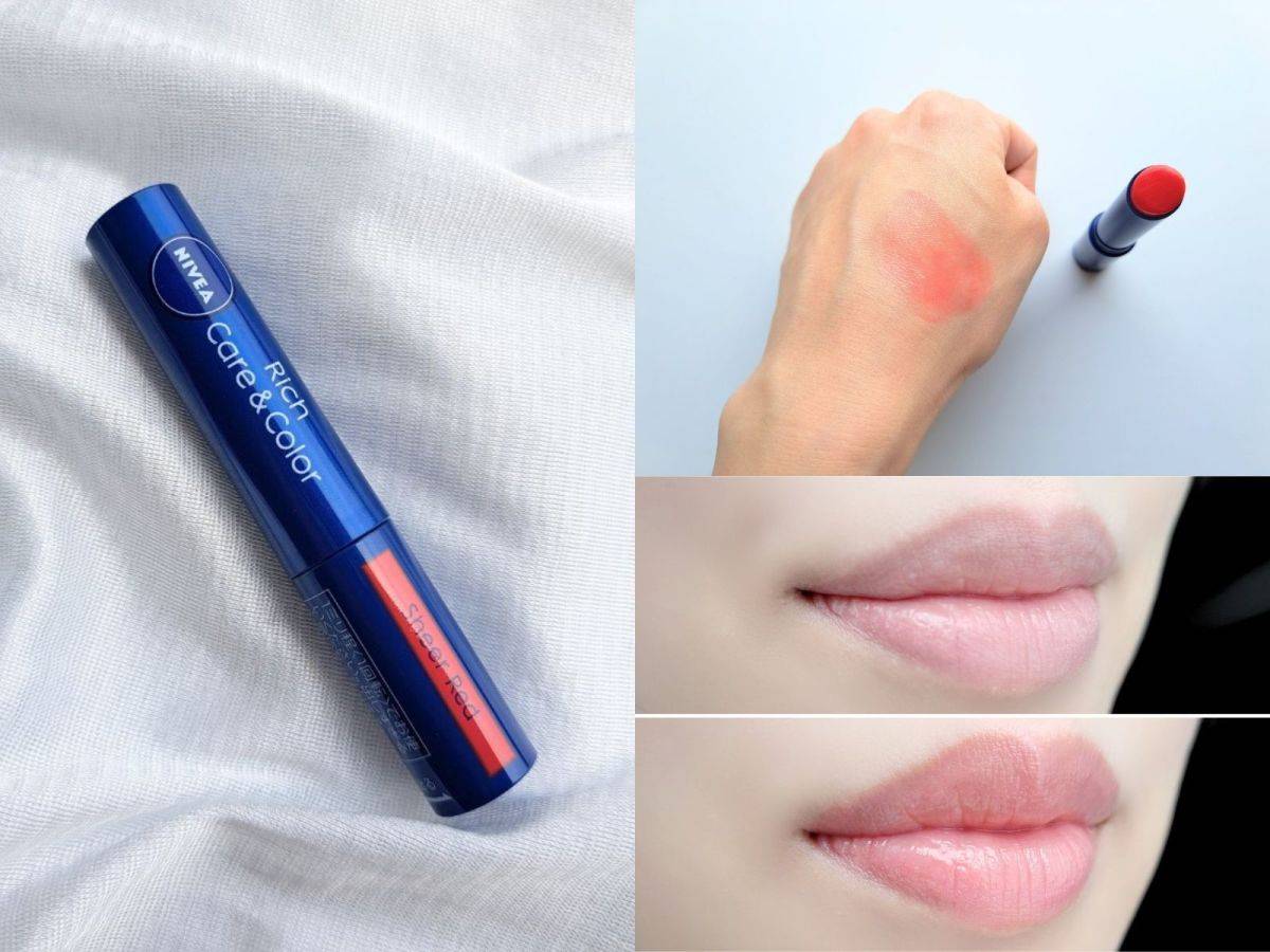 NIVEA「リッチケア＆カラーリップ」シアーレッド