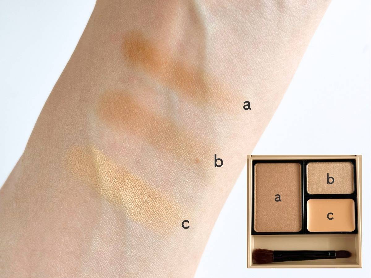 K-Palette ニュアンスパウダーアイブロウ+ 01の色味