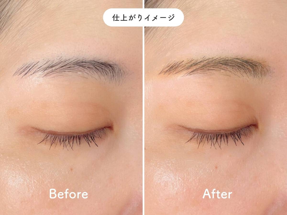 K-Palette ニュアンスパウダーアイブロウ+ 01の仕上がりイメージ