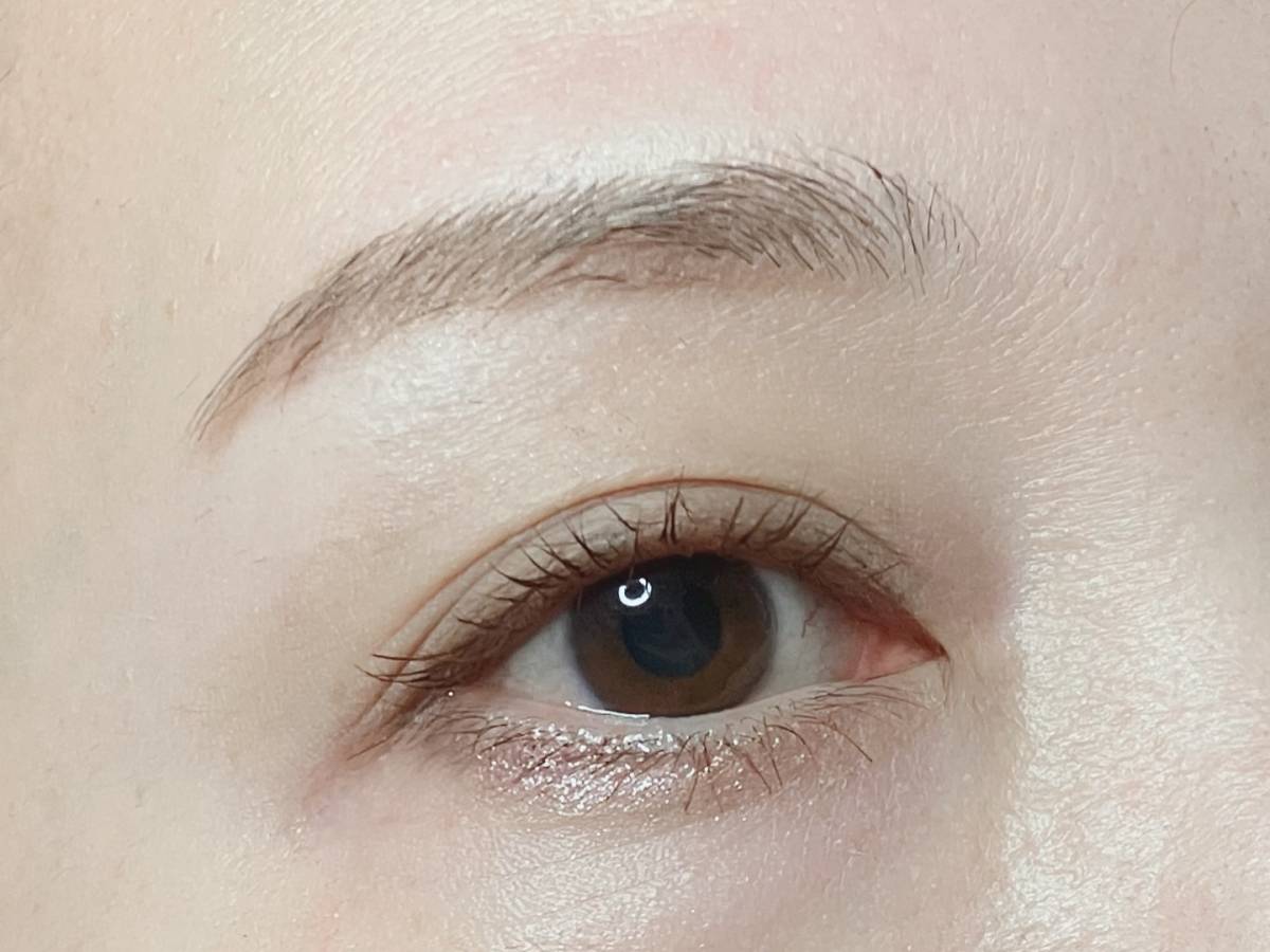 WHOMEE フーミー マルチアイブロウパウダー ブラウンカーキ 使ってみた③ 完成