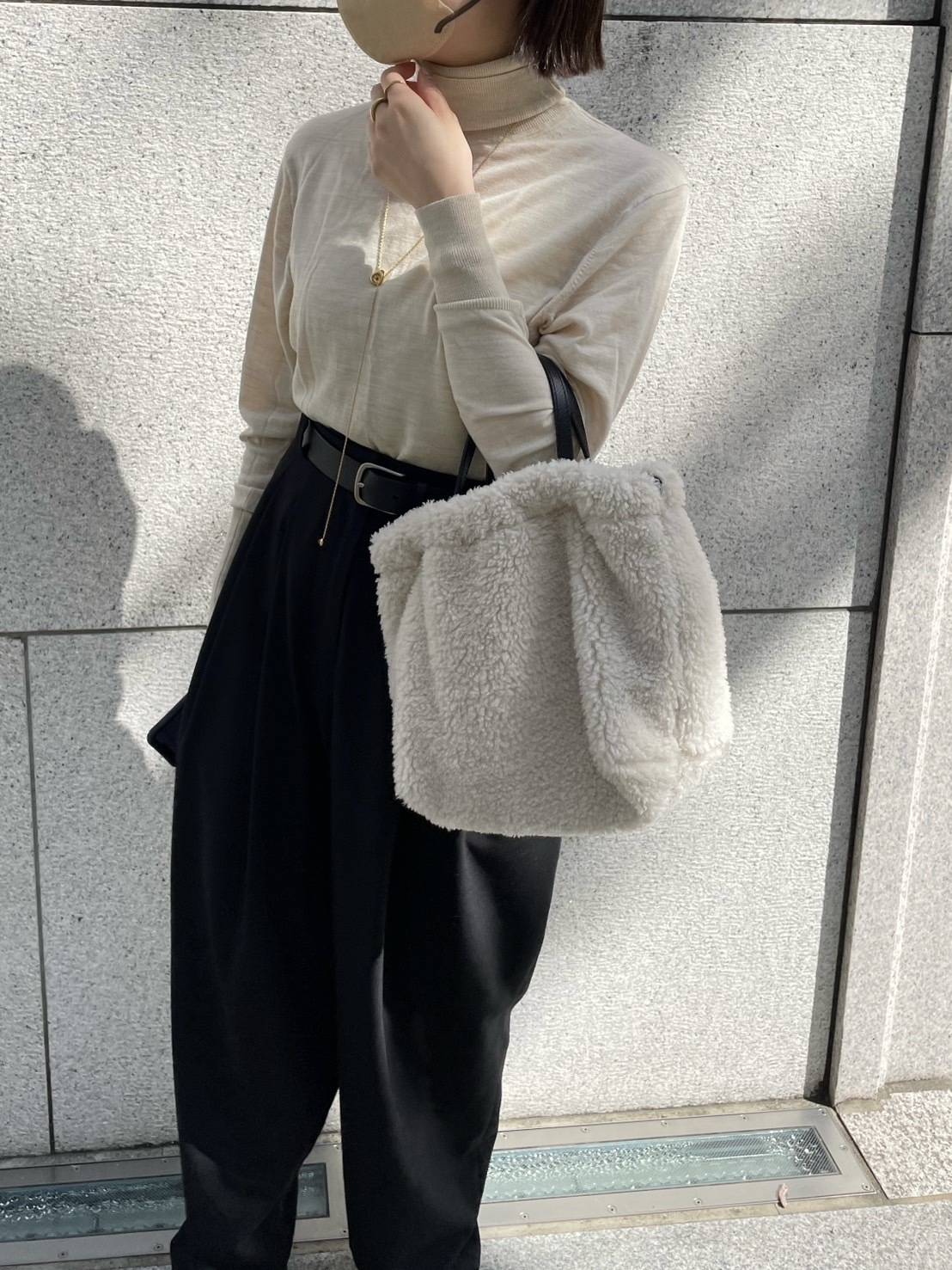 ファーバッグ(白)